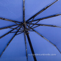Роскошный ветрозащитный складной зонт для человека в одно касание